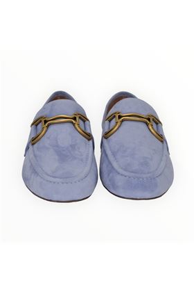 Mocassino donna in camoscio colore celeste. BIBI LOU- | 582Z30-CELESTE
